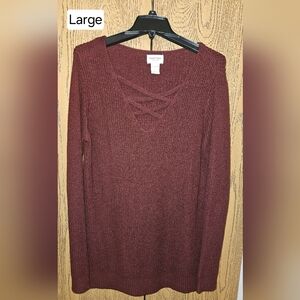 Women's Burgundy Sweater